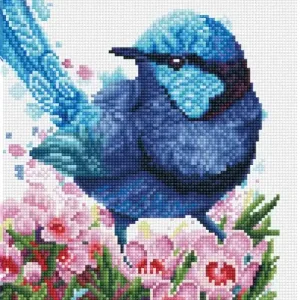 DIAMOND DOTZ® Carré Le roitelet et la fleur de cire Vente Flash