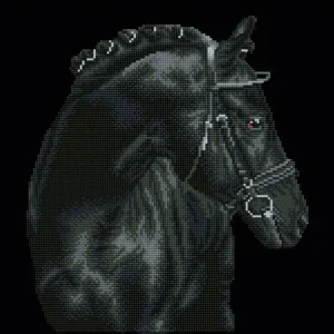 Fait Main Kit DIAMOND DOTZ® Cheval noir