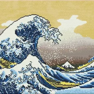 Kit DIAMOND DOTZ® La Grande vague de Kanagawa (Hokusai) Offre Spéciale