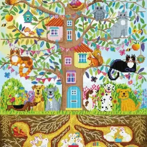 Kit DIAMOND DOTZ® La maison dans l’arbre Meilleure Qualité