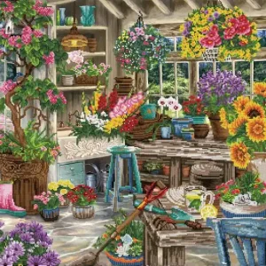 Kit DIAMOND DOTZ® Le paradis des jardiniers Dernier Modèle