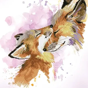 Retour Gratuit Kit DIAMOND DOTZ® Maman renard et son petit