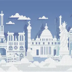 Dernière Chance Kit DIAMOND DOTZ® Monuments du monde