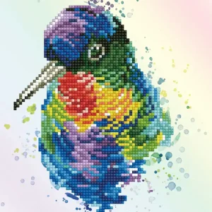 Kit DIAMOND DOTZ® Plumes arc-en-ciel Vente Directe