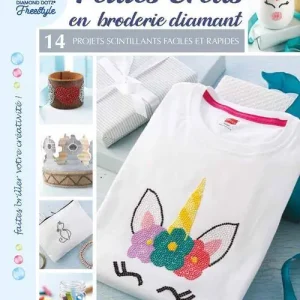 Livre Tutoriel Petites Créas en broderie diamant par Diamond Dotz® Promotion