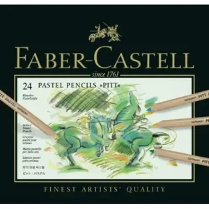BOITE METAL DE 24 CRAYONS "PASTEL PITT" FABER CASTELL Promotion Saisonnière