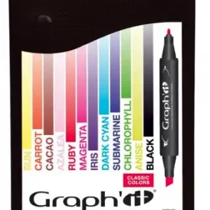 Prix Promo GRAPHIT SET 12 MARQUEURS CLASSIC COLORS